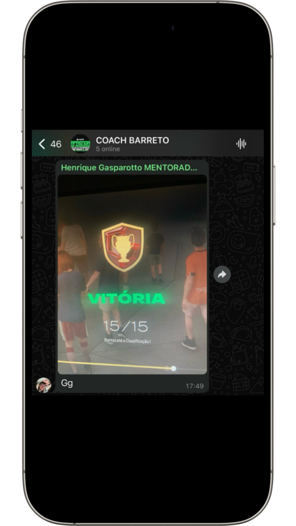 Depoimento de aluno - Vitória 15/15