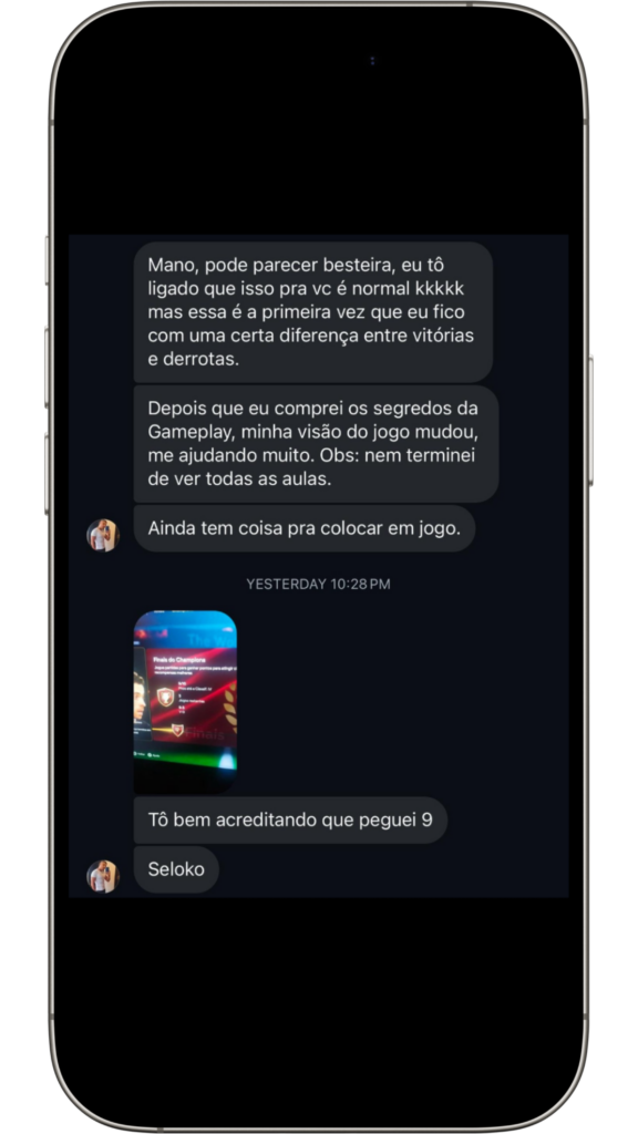 Depoimento de aluno - Rank 9